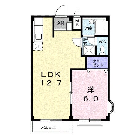 エルディム江曽島の物件間取画像